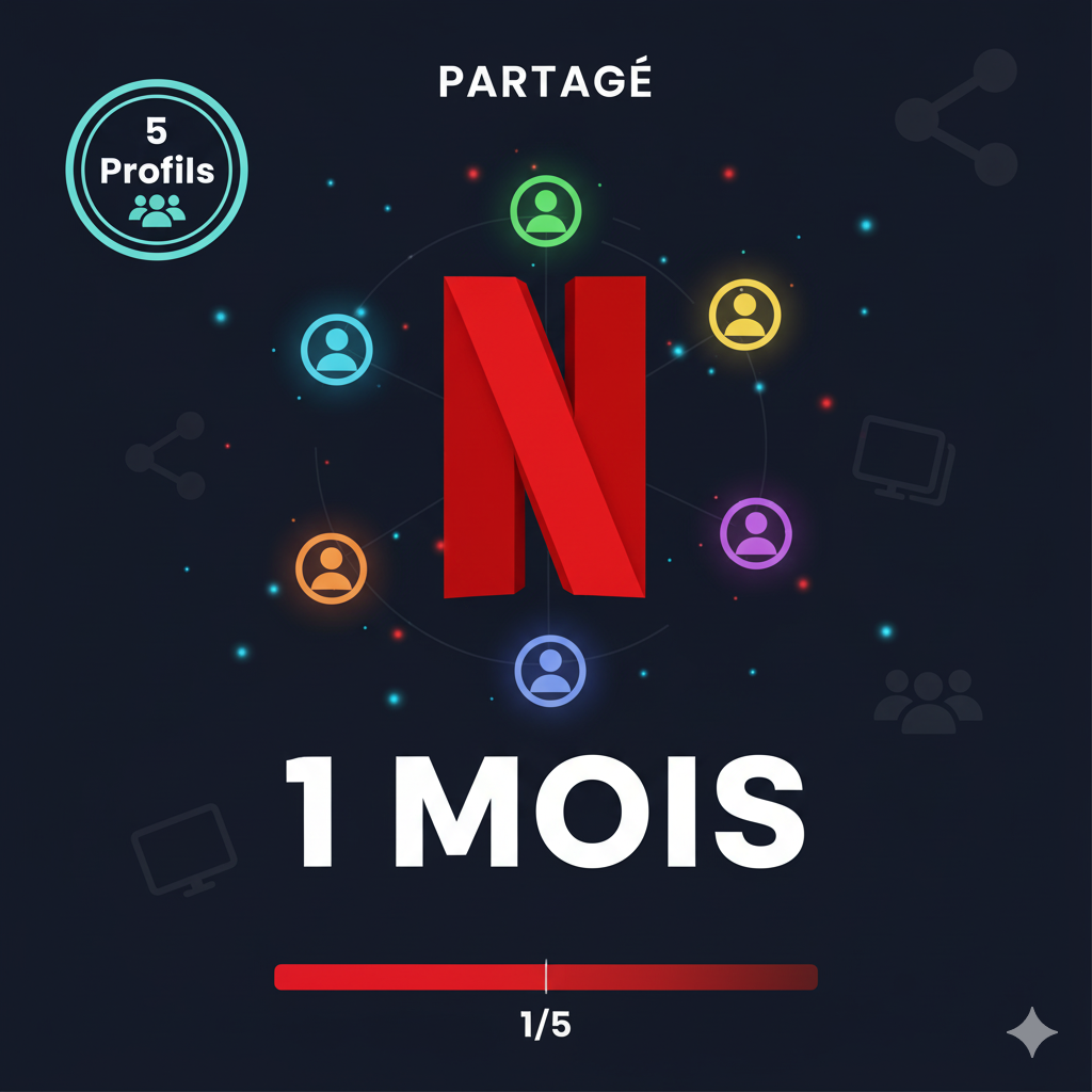 👥 Netfflix 1 Mois - Partagé